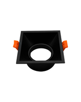 OJO DE BUEY 1×GU10 ALUMINIO NEGRO - TAMAÑO 90×90×H42 MM