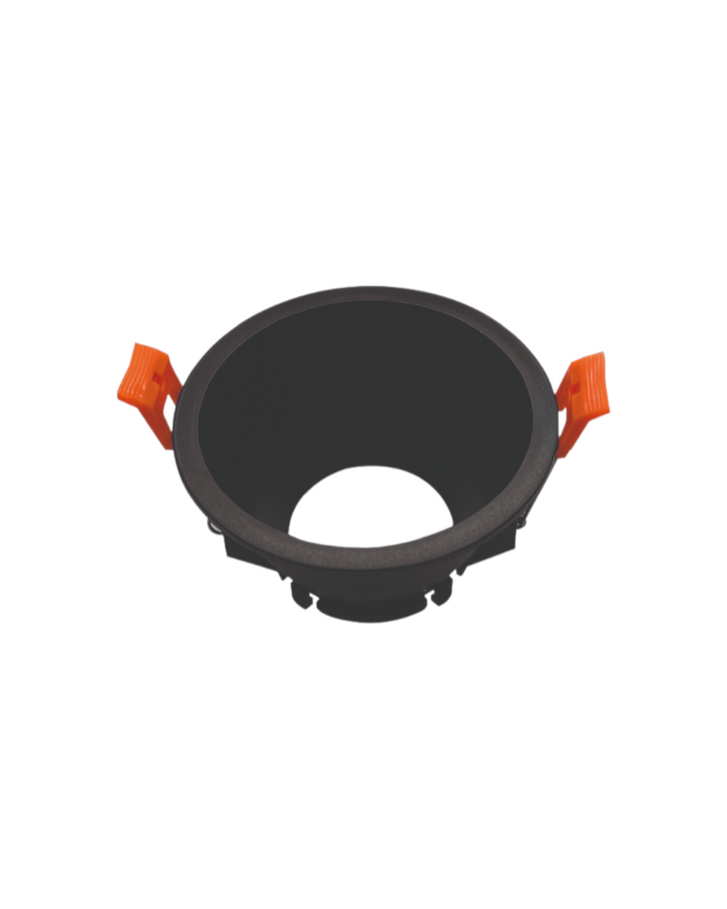 OJO DE BUEY 1×GU10 PLÁSTICO NEGRO - TAMAÑO Ø95×52 MM