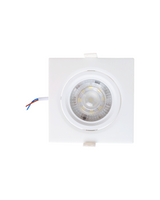 OJO DE BUEY LED BLANCO CUADRADO 7W 6500K - TAMAÑO Φ90 MM - LUZ 6500K (BLANCO FRÍO) - 7W
