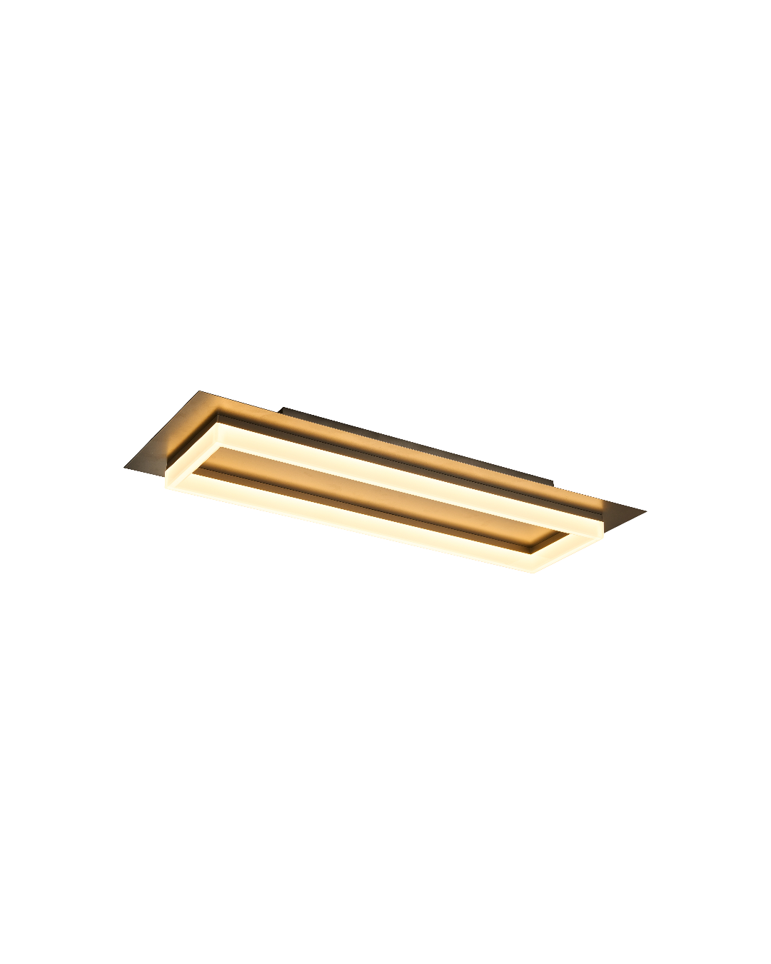 LÁMPARA DE TECHO LED CHAMPÁN 33W 3000K - TAMAÑO L800×300×100 MM - LUZ 3000K (BLANCO CÁLIDO) - 33W