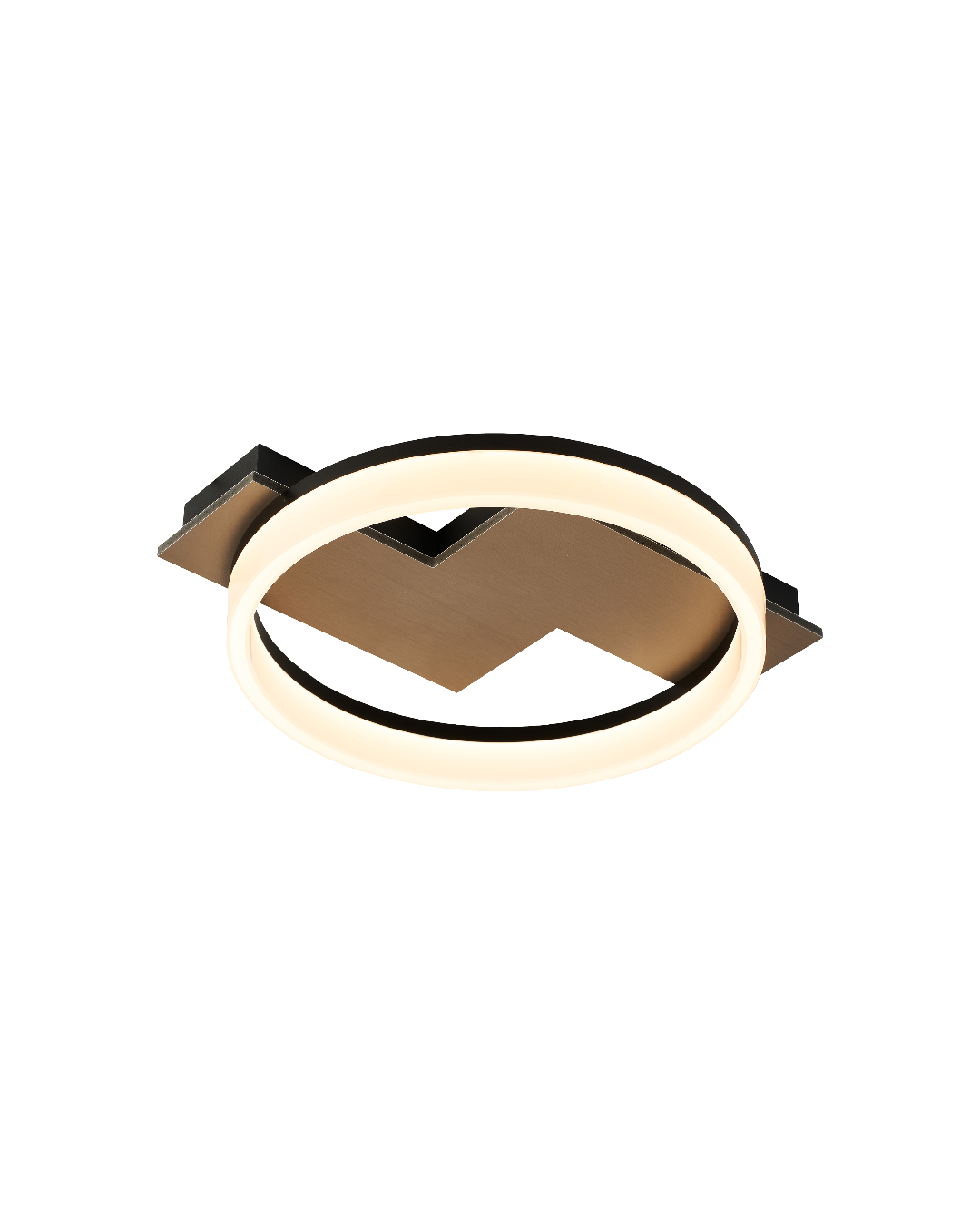 LÁMPARA DE TECHO LED CHAMPÁN 20W 3000K - TAMAÑO L330×380×90 MM - LUZ 3000K (BLANCO CÁLIDO) - 20W