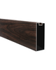 PERFIL DE ALUMINIO DE CIELO RASO - FORMA RECTANGULAR - 30 × 80 × 0.8 MM × 2.9 M  - MADERA NOGAL