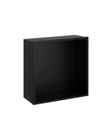 NICHO DE BAÑO - NEGRO MATE - SUS304 - 32 CM × 12 CM ×  (30 CM / 60 CM / 90 CM)
