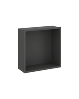 NICHO DE BAÑO - GRIS GRAFITO - SUS304 - 32 CM × 12 CM ×  (30 CM / 60 CM / 90 CM)