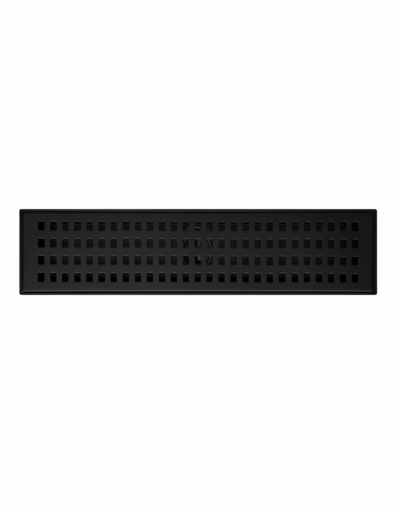 SUMIDERO DECORATIVO - NEGRO MATE - SUS304 - 8 CM X (20 CM - 100 CM)