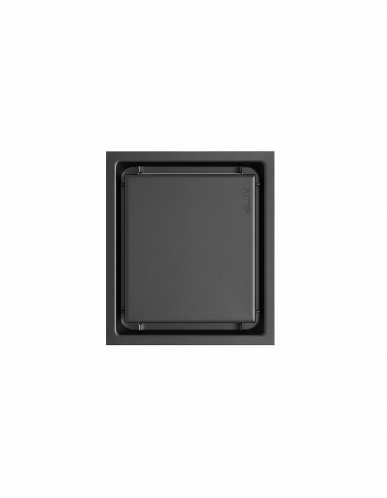 SUMIDERO DECORATIVO - GRIS GRAFITO - SUS304 - 11 CM X 11 CM / 15 CM X 15 CM