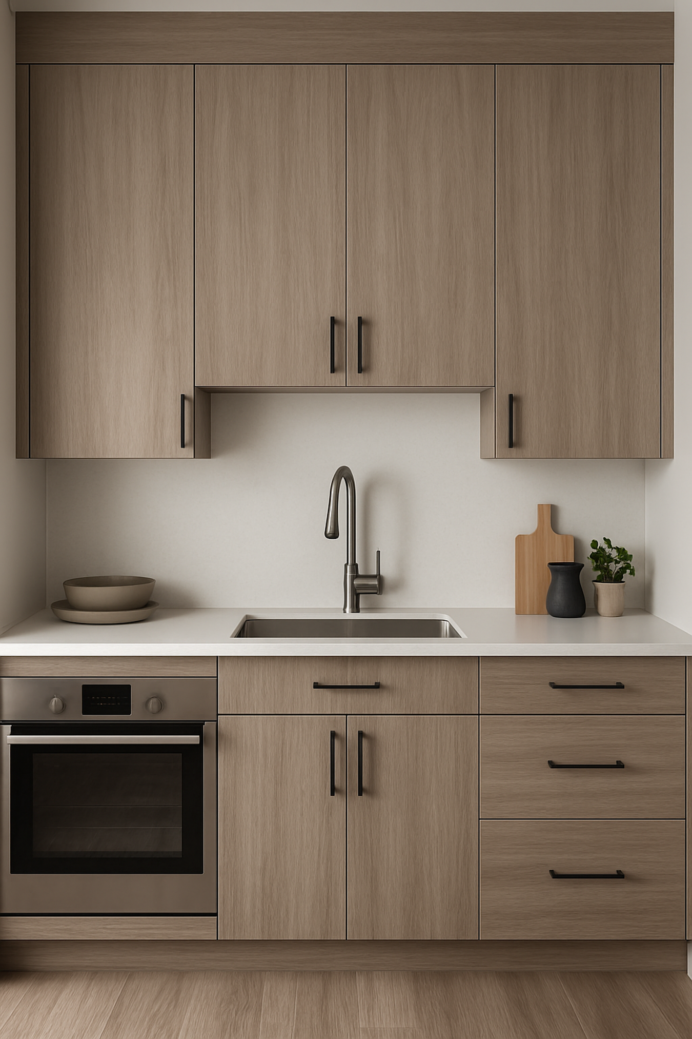 PAPEL VINIL ADHESIVO - 1.22M X 25.00M - MADERA ROBLE GRIS