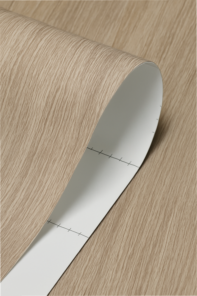 PAPEL VINIL ADHESIVO - 1.22M X 25.00M - ROBLE NATURAL CLARO