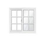 Ventana De Aluminio Francesa 100x100 cm