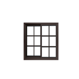 Ventana Francesa Chocolate De Pvc 100X100 cm