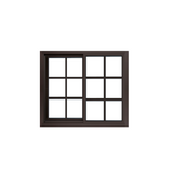 Ventana Francesa Chocolate De Pvc 180X120 cm