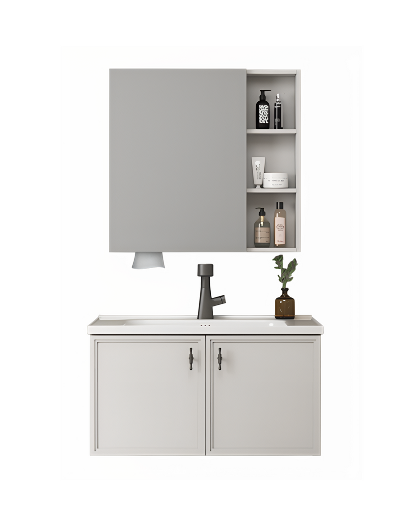 Bathroom Furniture + Aluminum Mirror 60 cm