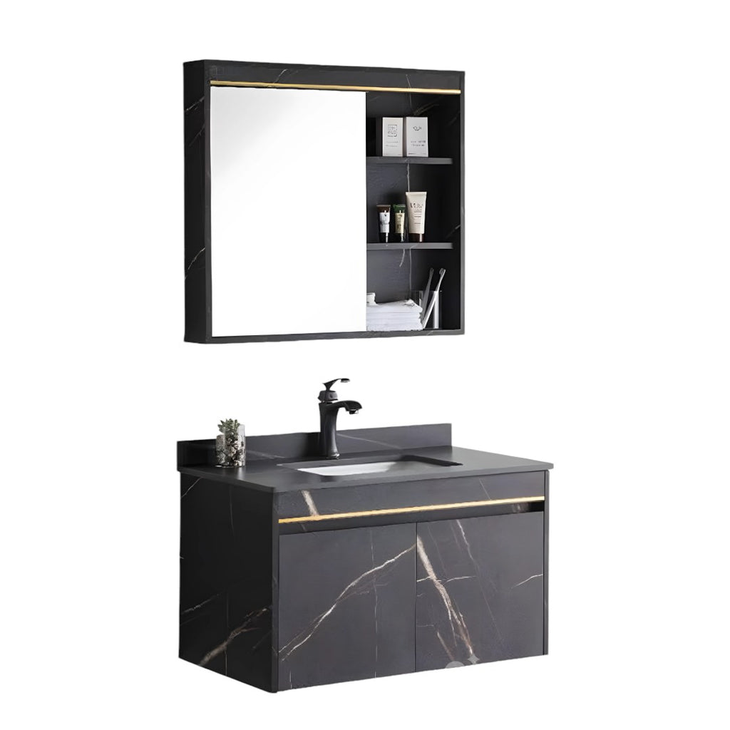 Bathroom Furniture + Aluminum Mirror 60 cm