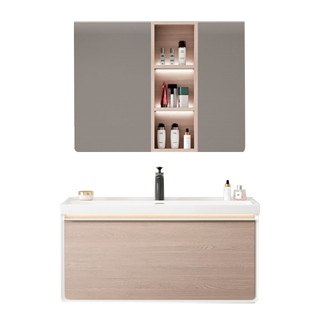 Bathroom Furniture + Aluminum Mirror 60 cm