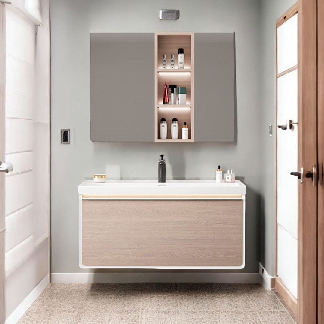 MUEBLE DE BAÑO + ESPEJO - 980X495X450MM