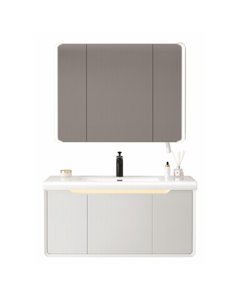 Bathroom Furniture + Aluminum Mirror 60 cm