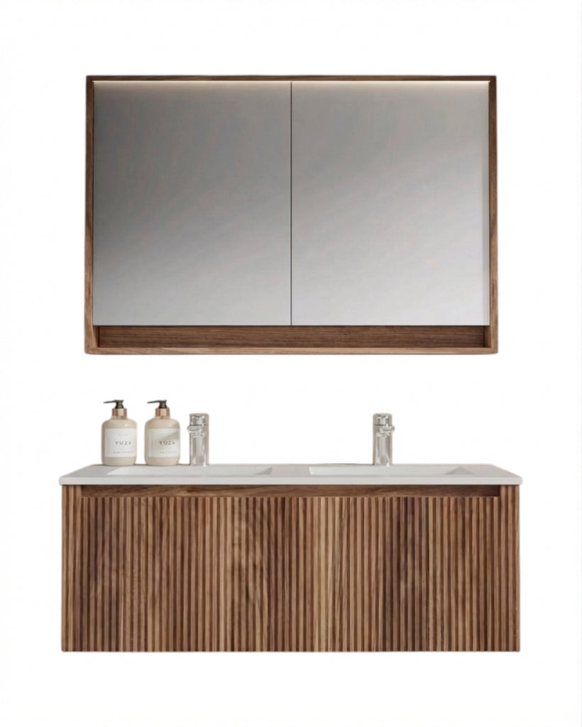Bathroom Furniture + Aluminum Mirror 60 cm