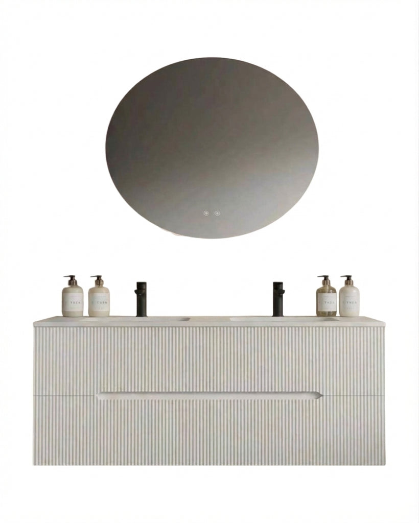 Bathroom Furniture + Aluminum Mirror 60 cm