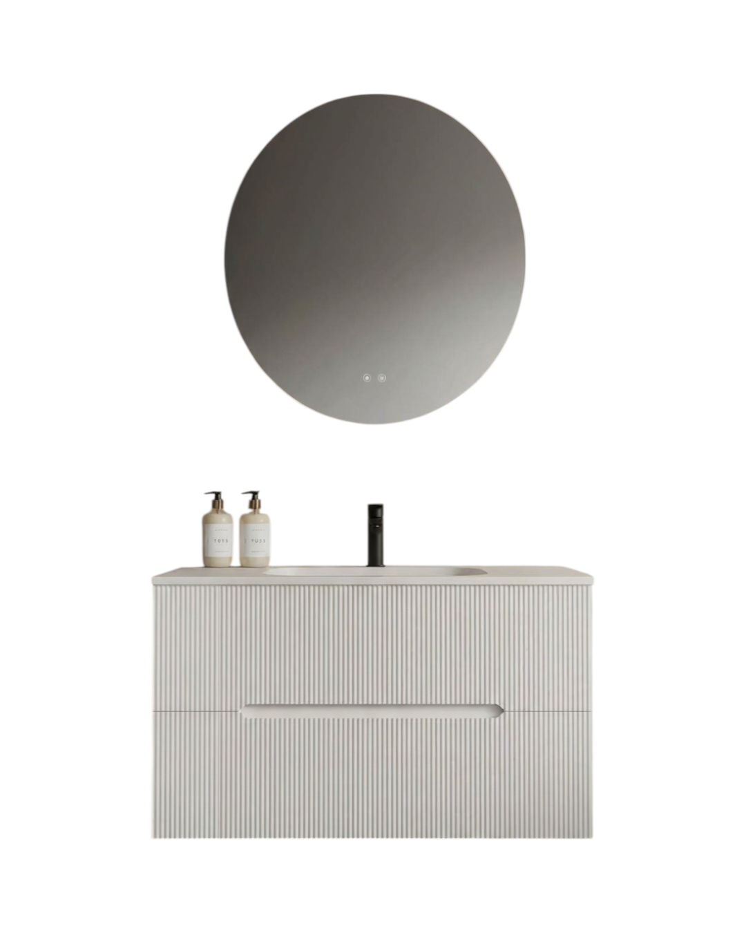 Bathroom Furniture + Aluminum Mirror 60 cm