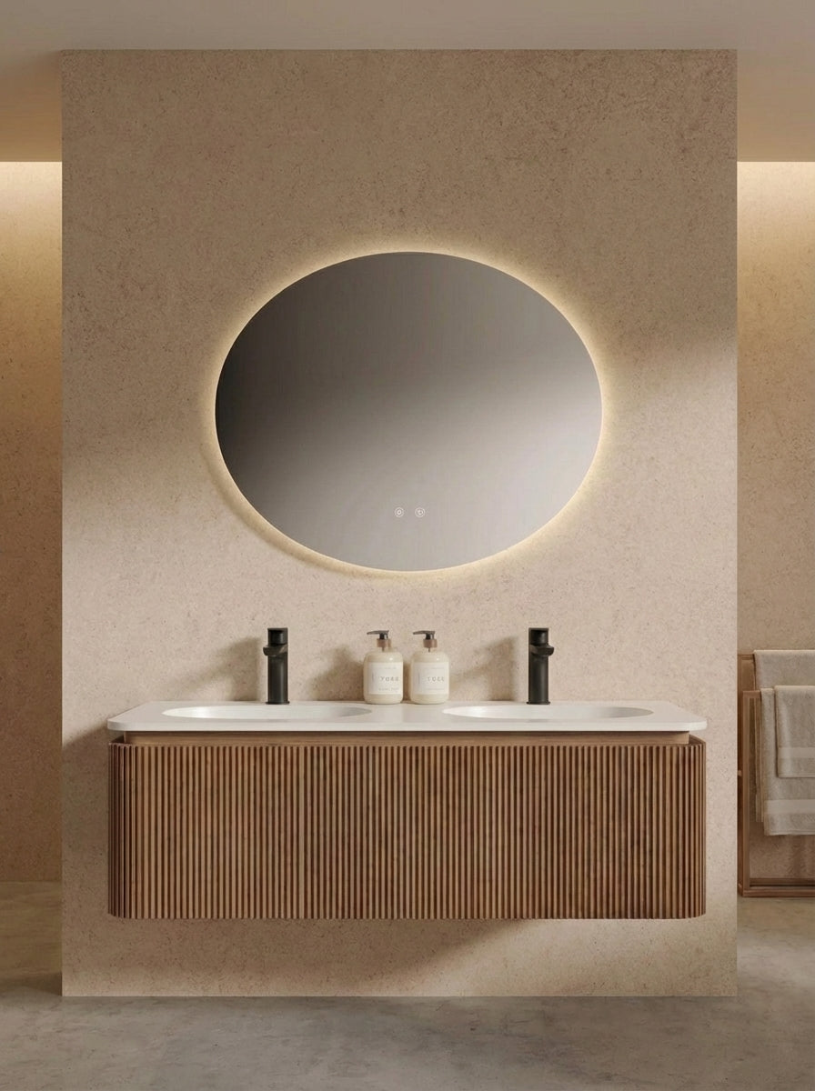 Bathroom Furniture + Aluminum Mirror 60 cm