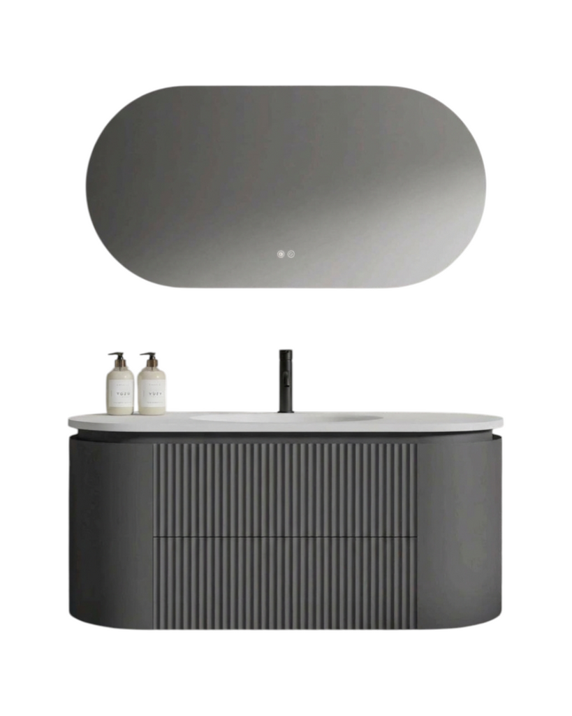 Bathroom Furniture + Aluminum Mirror 60 cm