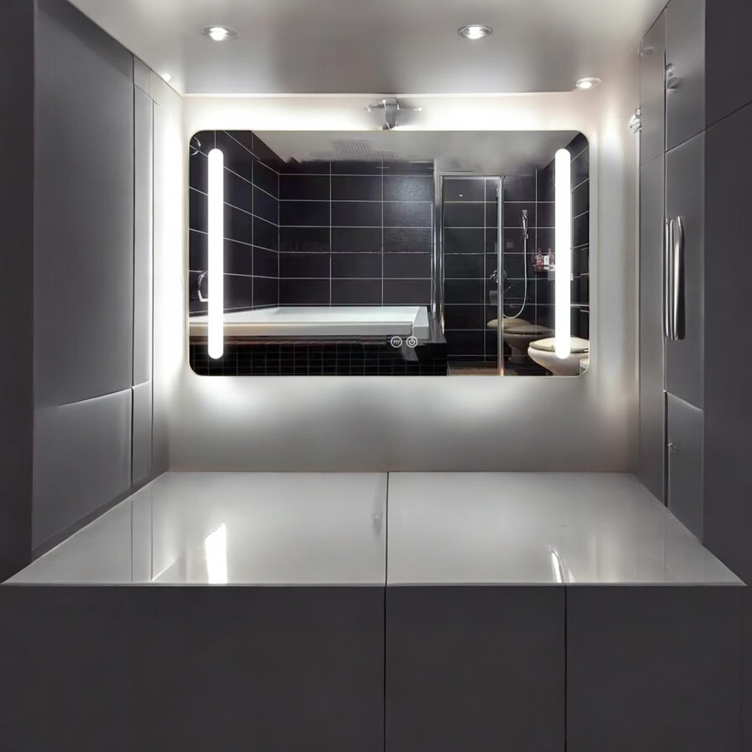 Bathroom Mirror With Led Light 60X60 cm