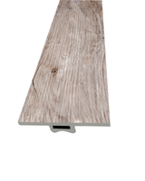 MOLDURA DE UNIÓN T DE PVC - 2400X45X6MM - SS-603