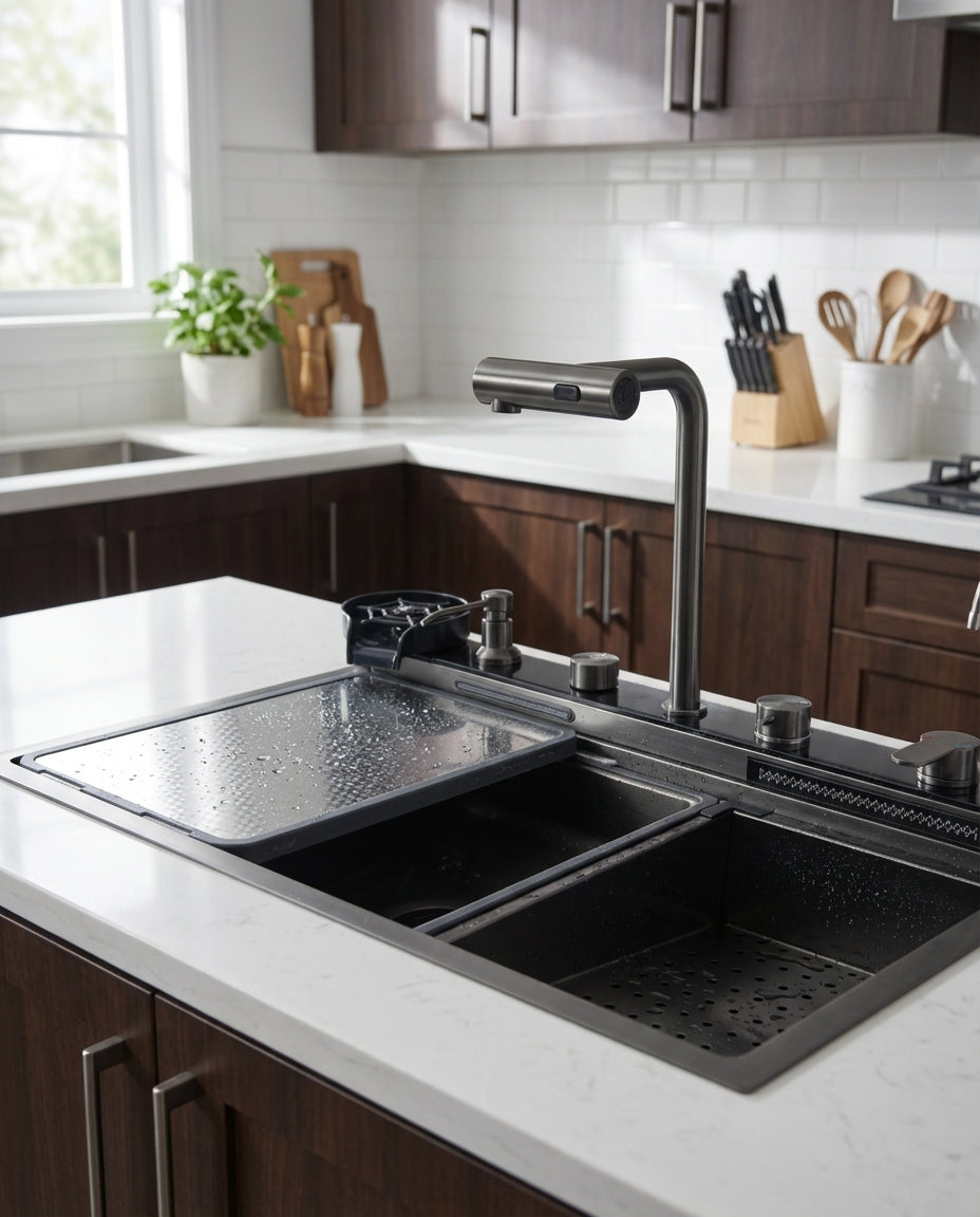 MODERN SINKER - 304 STAINLESS STEEL - SIENA 75 - (750*508*220MM)