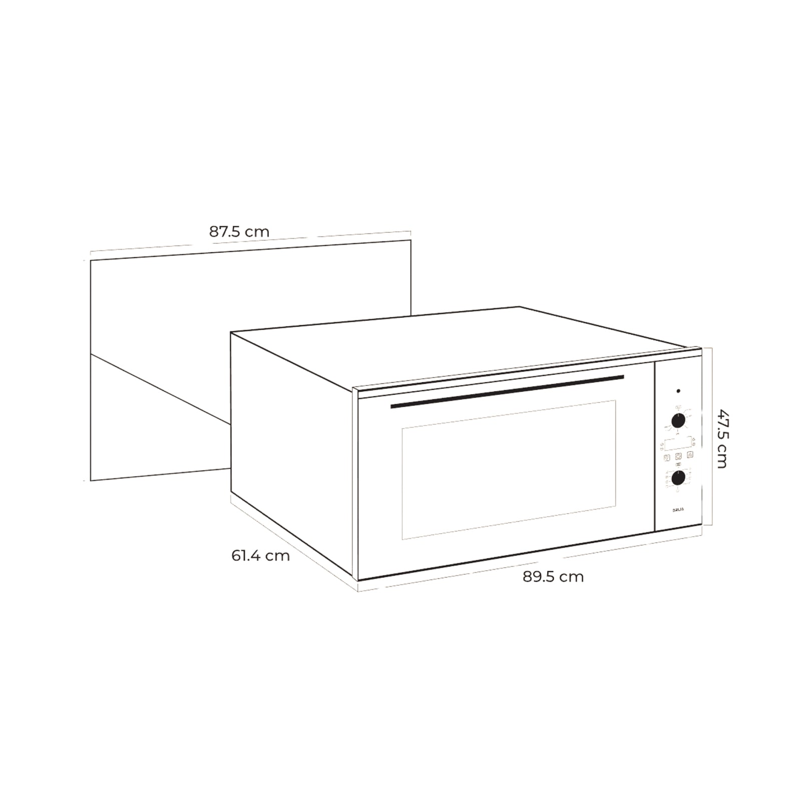 HORNO EMPOTRABLE ELÉCTRICO - VITROCERAMICA - AMERICA 90 AIR-A