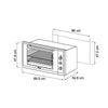 HORNO EMPOTRABLE A GAS - VITROCERAMICA - AMERICA 90 GAS-A