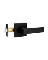 CERRADURA DE MANIJA NEGRO MATE CON NÚCLEO DE COBRE Y 3 LLAVES