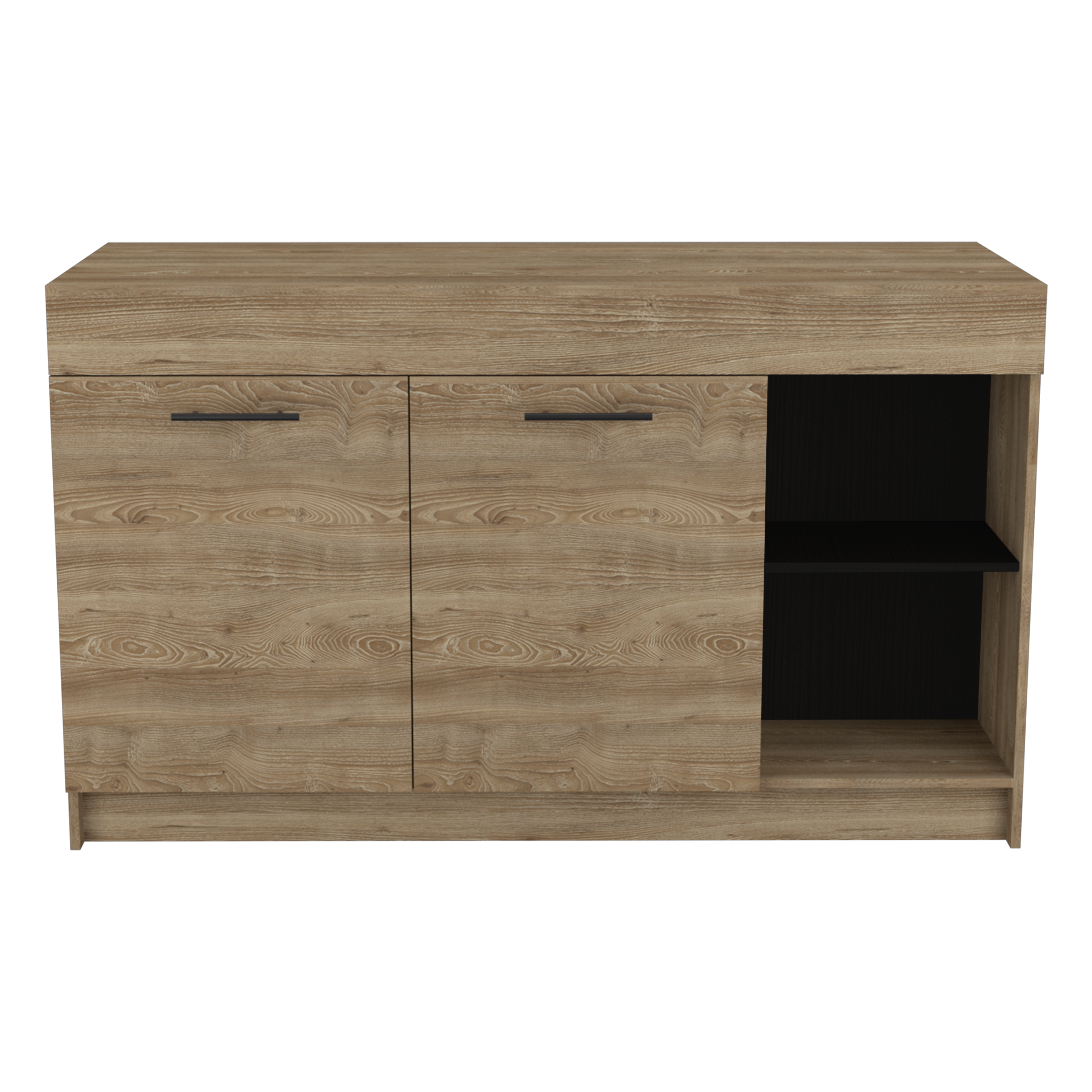 Luna kitchen bar with two swing doors Miel+Wengue
