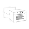 HORNO EMPOTRABLE ELÉCTRICO - VITROCERAMICA - CARIBE 76 AIR-A