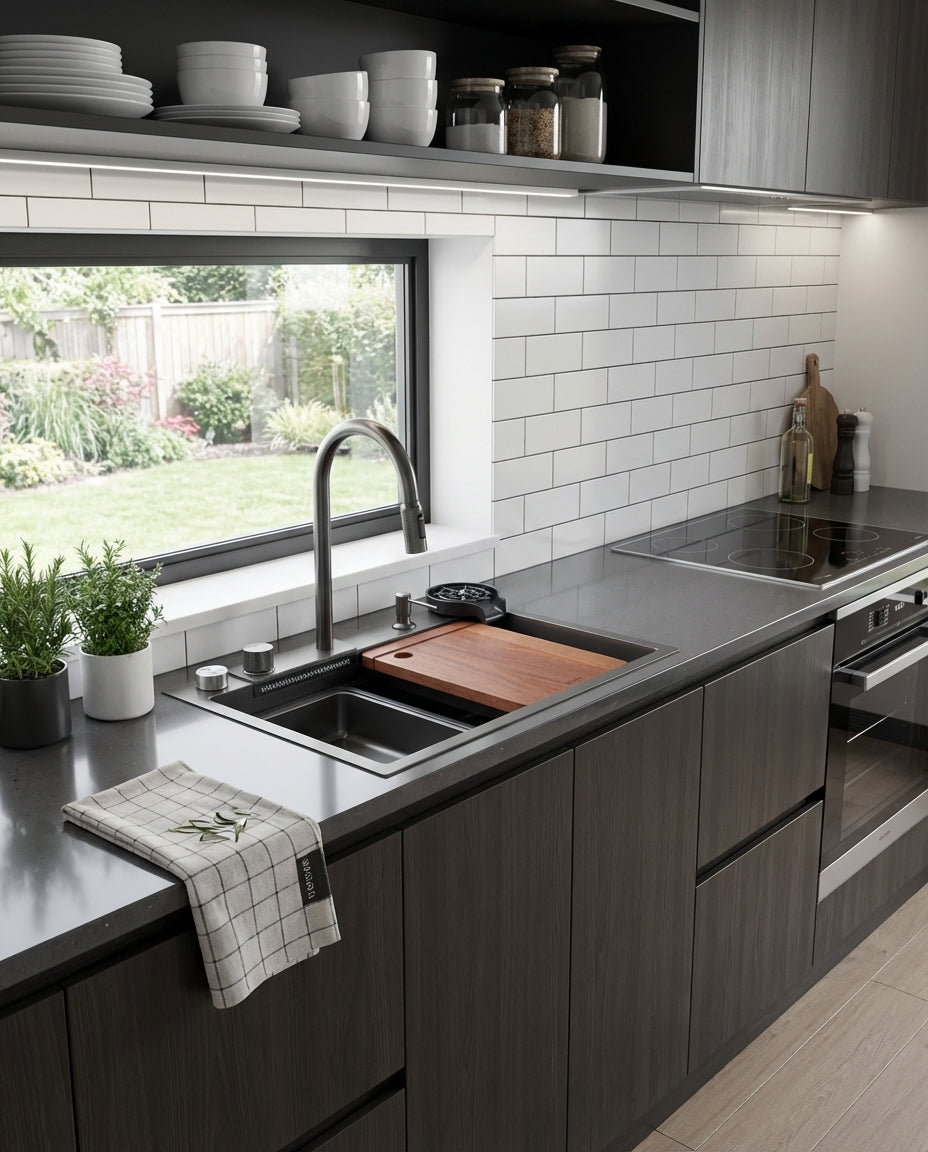 MODERN SINKER - 304 STAINLESS STEEL - SIENA 75 - (750*508*220MM)