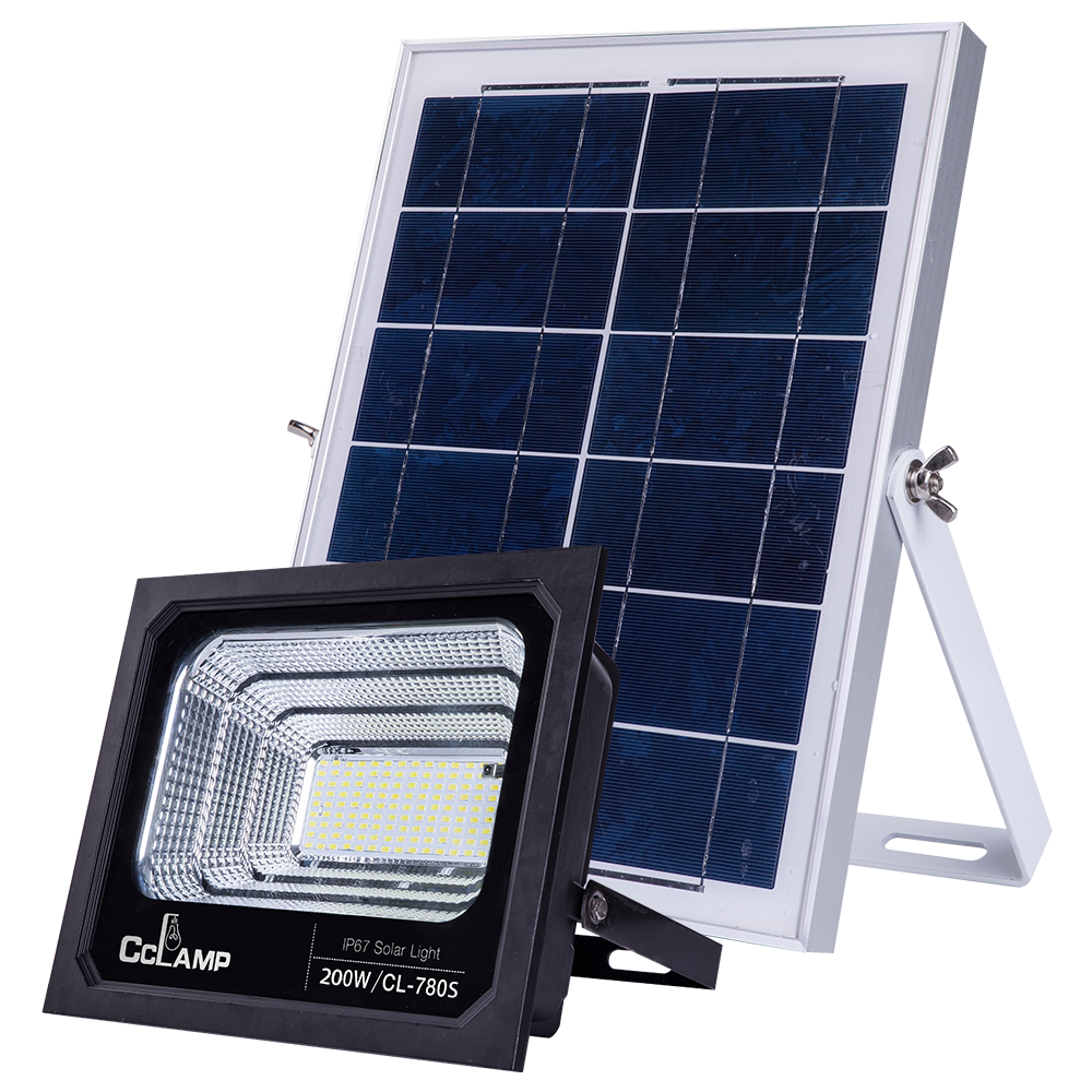 200W LED Solar Reflector With Solar Panel