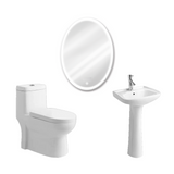 Super Combo #2 Baño – Inodoro + Espejos LED + Lavamanos.
