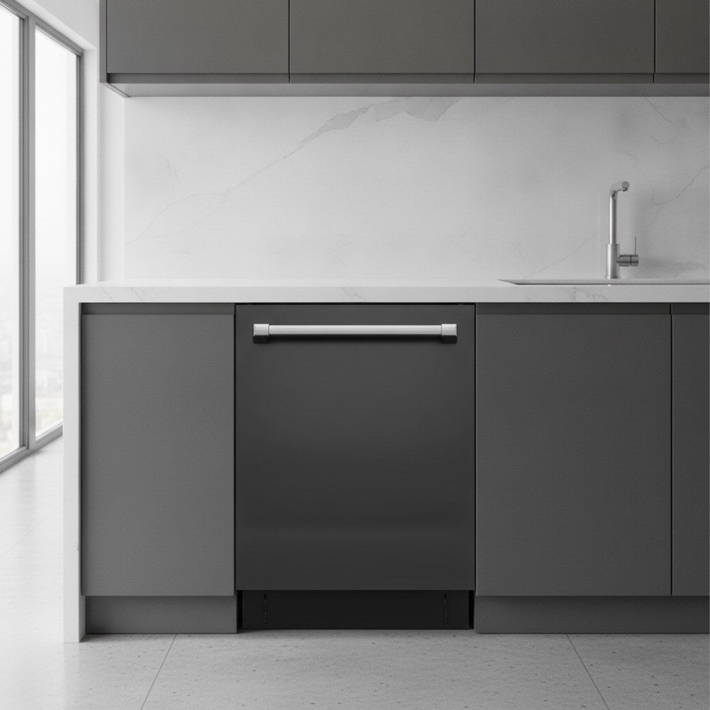 LAVAPLATOS EMPOTRABLE 60 CM | DRIJA FIUGGI 60-B | VIDRIO NEGRO