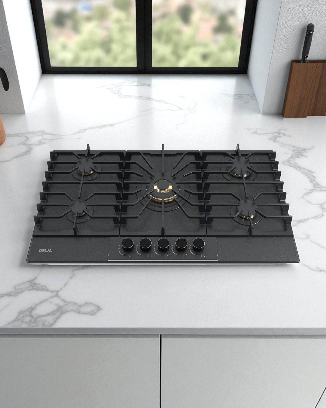 ESTUFA EMPOTRABLE - VIDRIO TEMPLADO - ITALIA 90