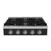 ESTUFA DE MESA A GAS 76 CM 5 QUEMADORES | DRIJA POTENZA 76-B | ACERO INOXIDABLE NEGRO