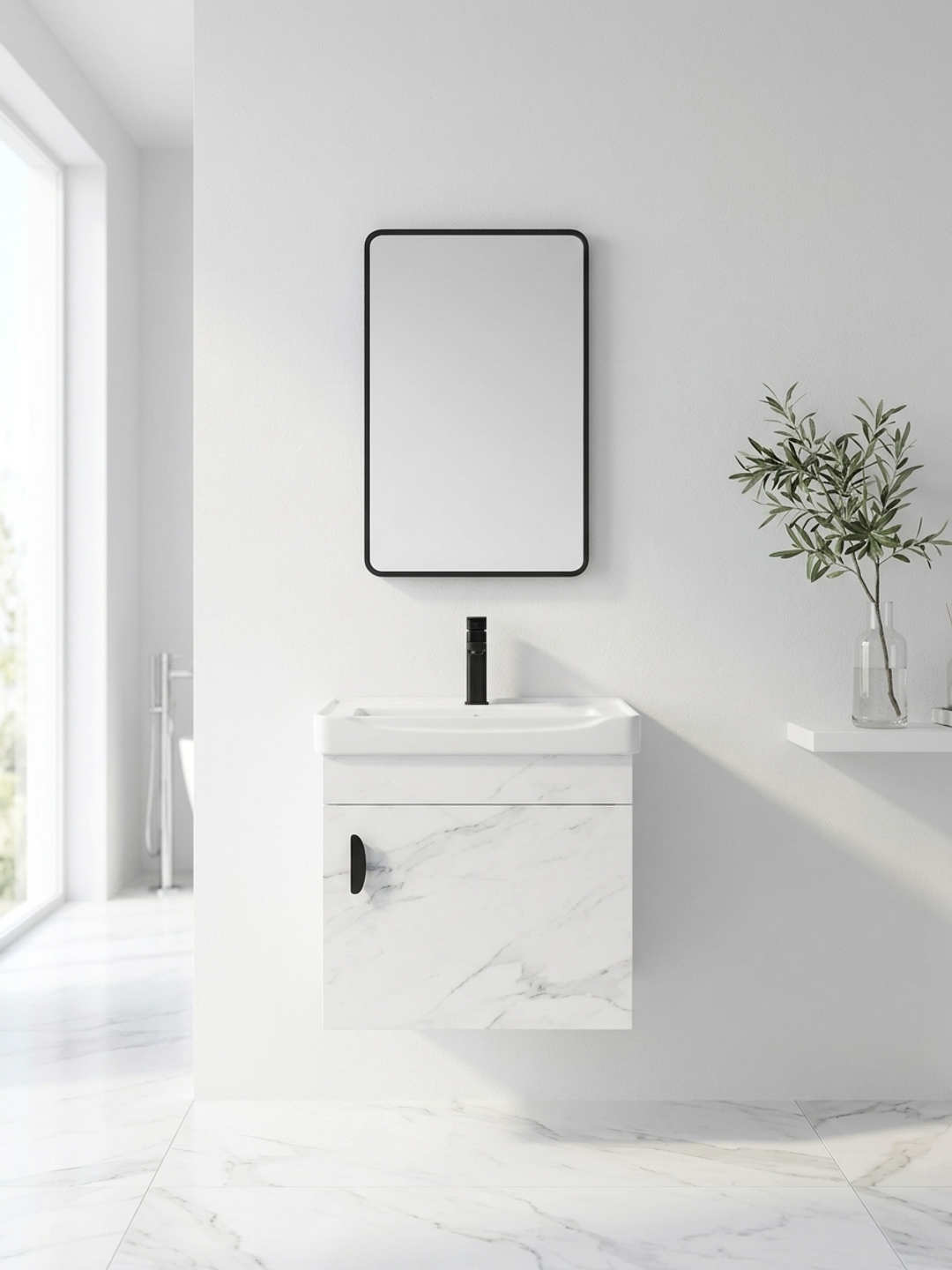 Mueble de Baño Mármol Blanco - vista 2