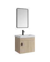 Mueble de Baño con Espejo - Roble Claro