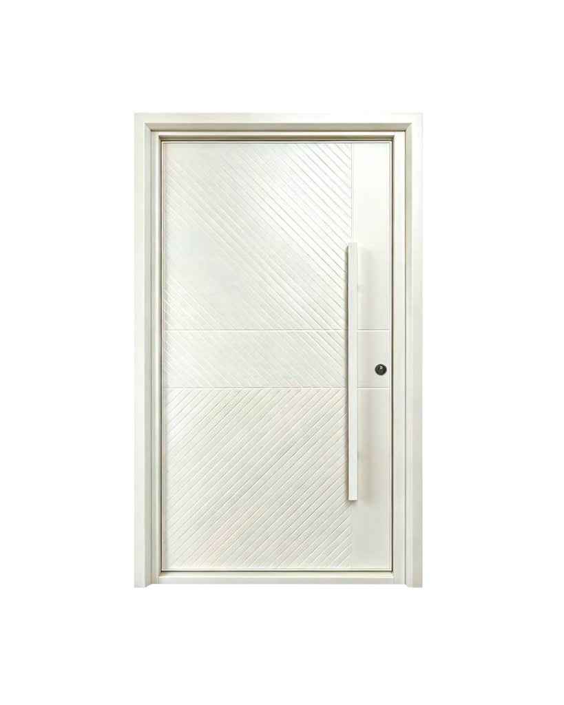 Puerta de seguridad blanco mate texturizado apertura izquierda 1.20 x 2.15 m
