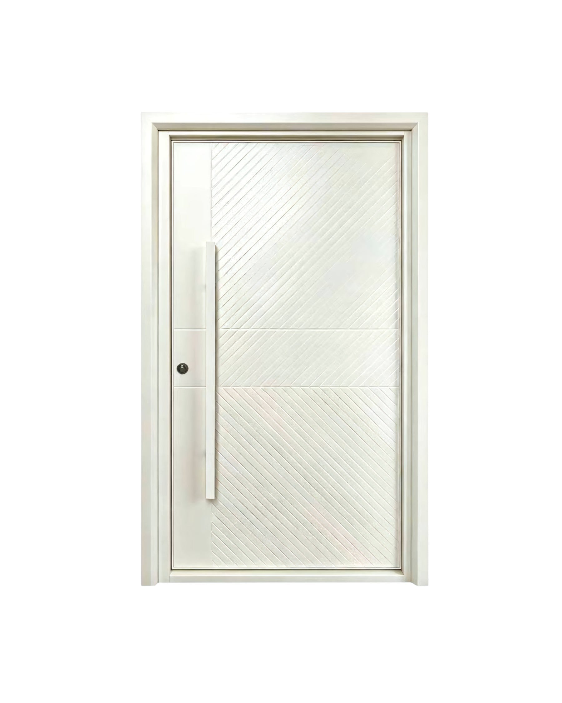 Puerta de seguridad blanco mate texturizado apertura derecha 1.20 x 2.15 m