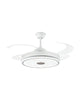 Abanico de techo retráctil aro LED slim blanco 69-1003