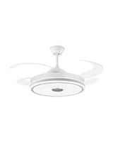 ABANICO DE TECHO RETRÁCTIL 35W 122CM | ARO LED SLIM | BLANCO