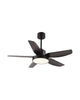 Abanico de techo 5 aspas con luz LED negro 69-3002