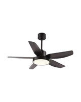 ABANICO DE TECHO 35W 116CM | 5 ASPAS CON LUZ LED TRICOLOR | NEGRO