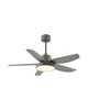 Abanico de techo 5 aspas con luz LED gris 69-3003