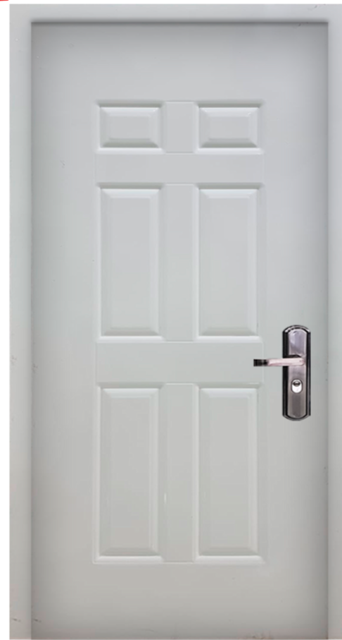White Laminated Security Door 1.00mx 2.15m