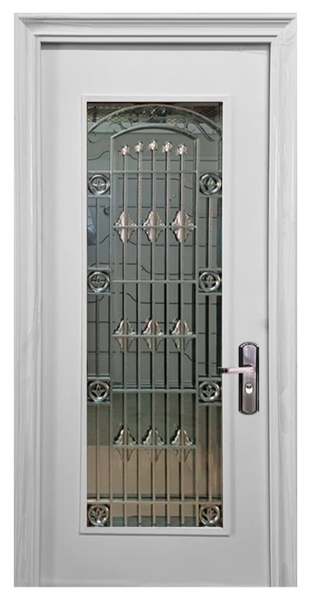 White Metal Security Door 0.97mx 2.13m